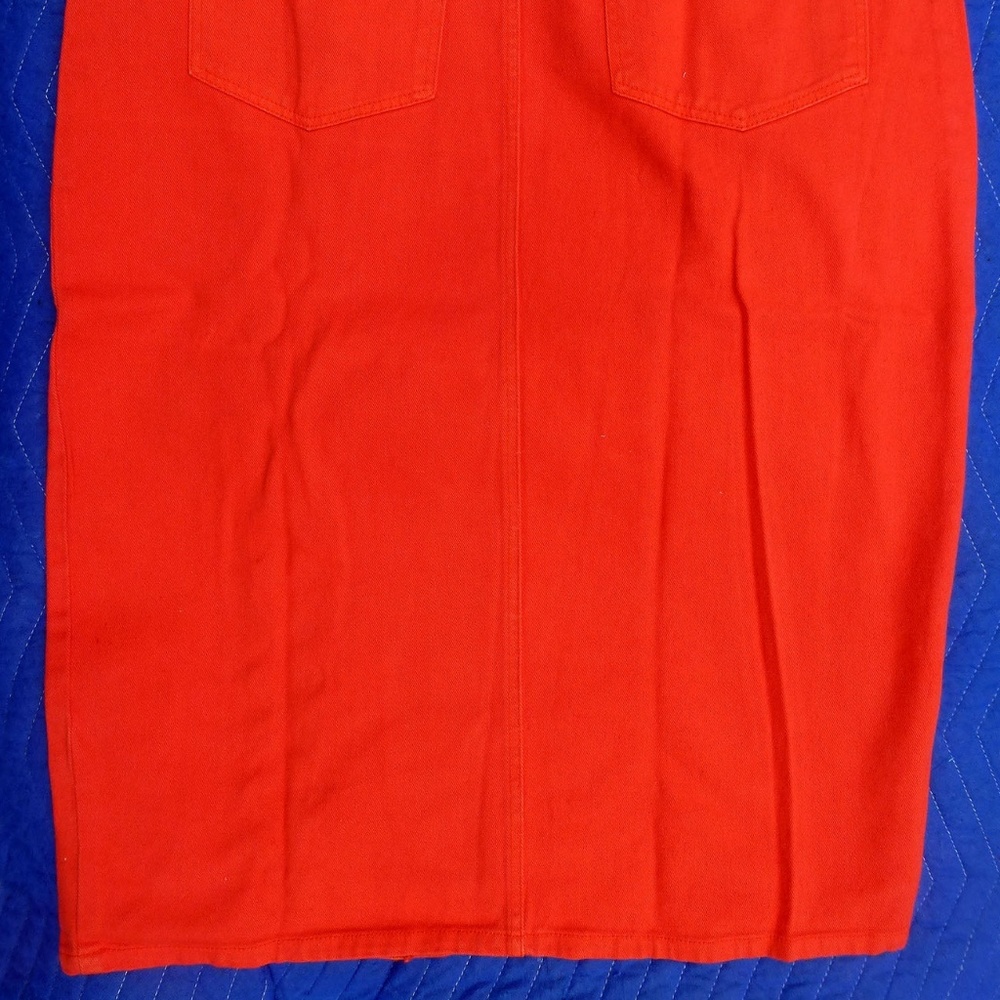 NEW Baccini Red Denim Maxi Skirt - Size 20 - Picture 5 of 6